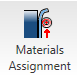 Materrial assignment button