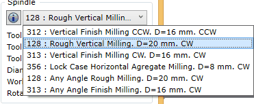 Spindle Selection Mill Tutorial