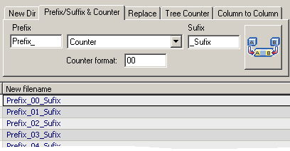 Automatically Create prefix add counter and suffix