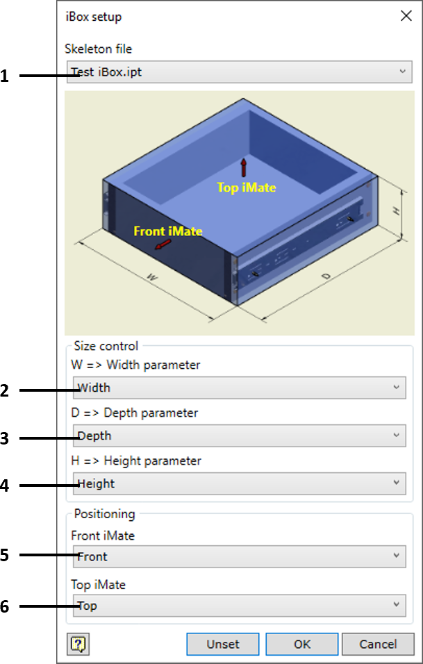 iBox Author dialog