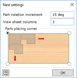 Nesting settings