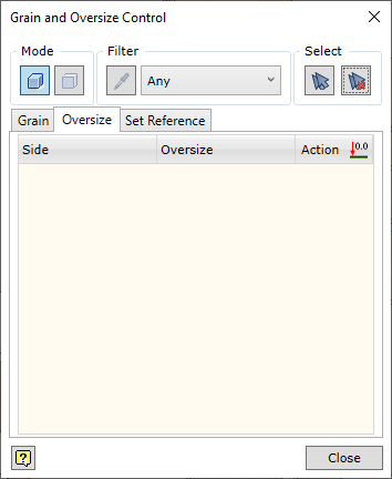 Oversize Dialog TAB