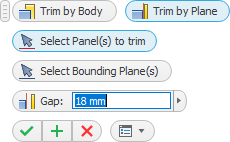 Trim by Plane dialog