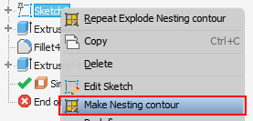 Create Nesting Contour
