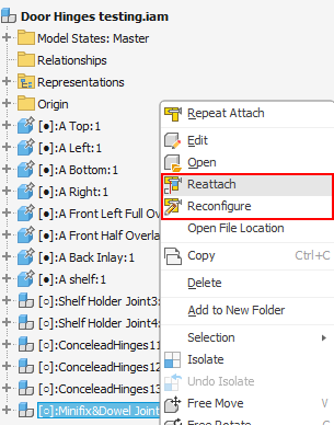 Smart Hardware component editing commands