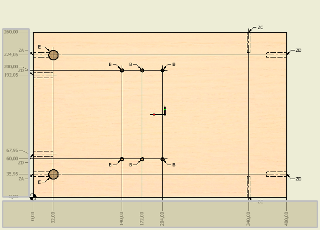 Dimensions are on the same side