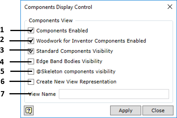 Visibility control