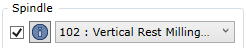 Rest Milling Spindle selection