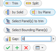 Trim by Plane dialog