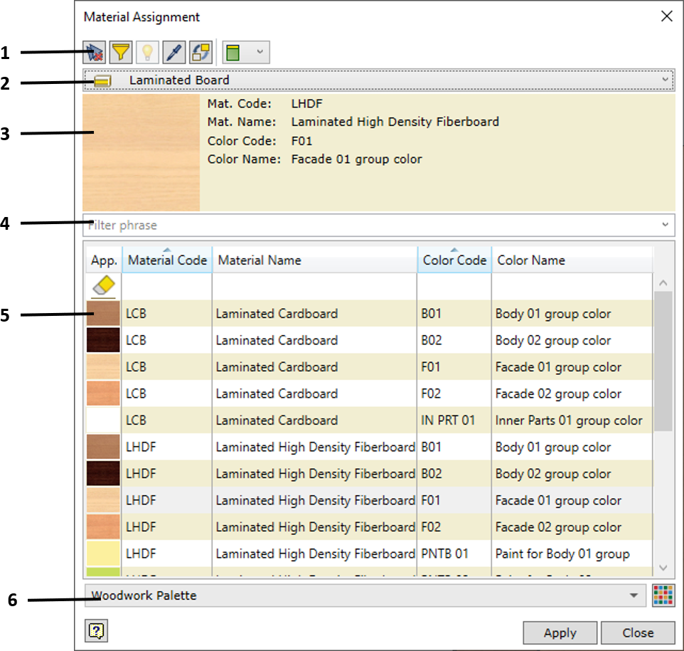 Material Assignment