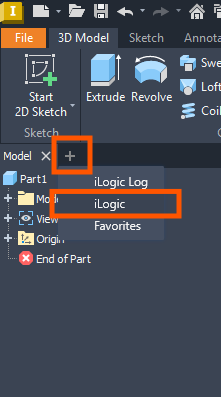 add iLogic Browser