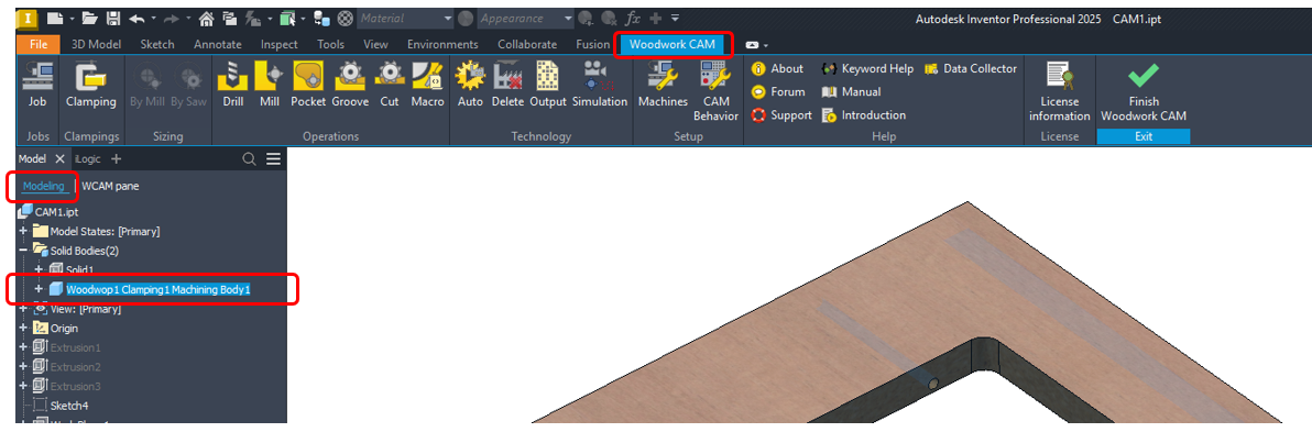 CAM body in Browser