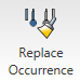 replace occurence command