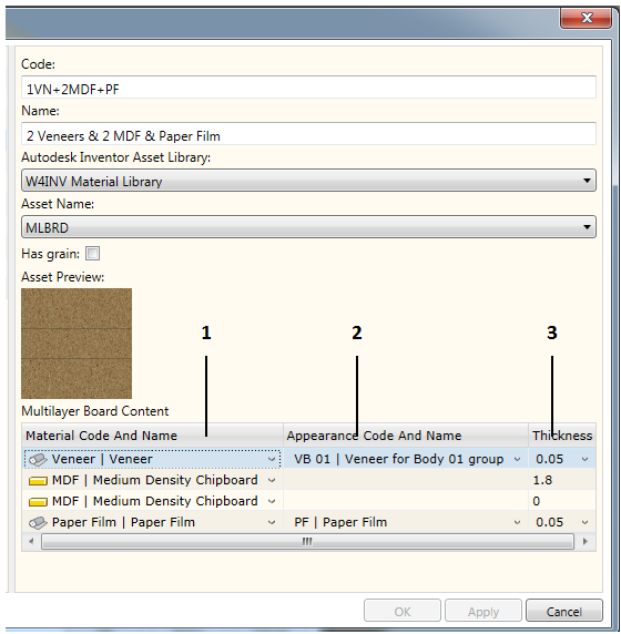 Multilayer board mat editor