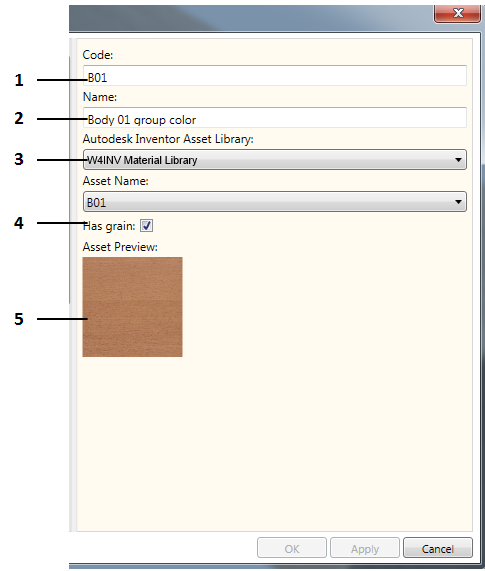 Paint material constructor