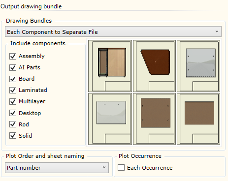 Output Bundle dialog