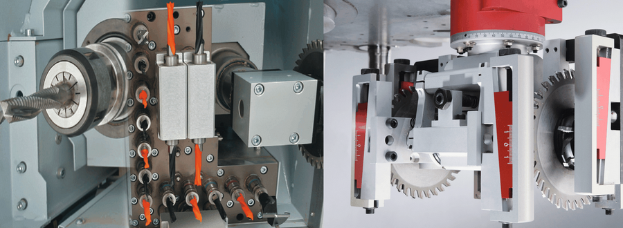 Different tool arrangement in different machines
