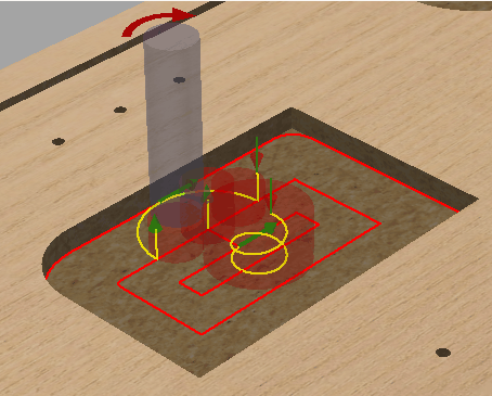 Pocket orbit landing example